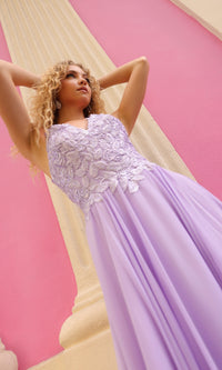 Long Pastel A-Line Prom Dress C1462