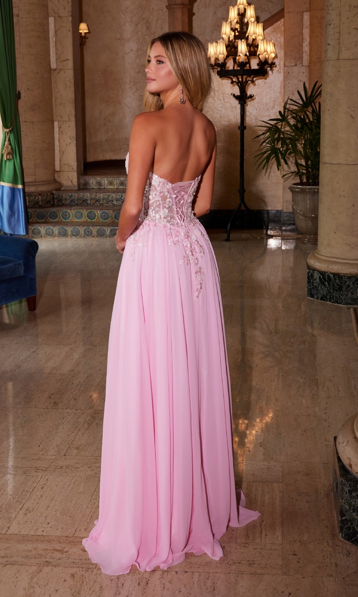 Lace Sweetheart Neck Prom Dress Long A-Line Prom Dress With Lace-Up Deep V-Neck Lace Sweetheart Neck Prom Dress Long A-Line Prom Dress With Lace-Up Deep V-Neck