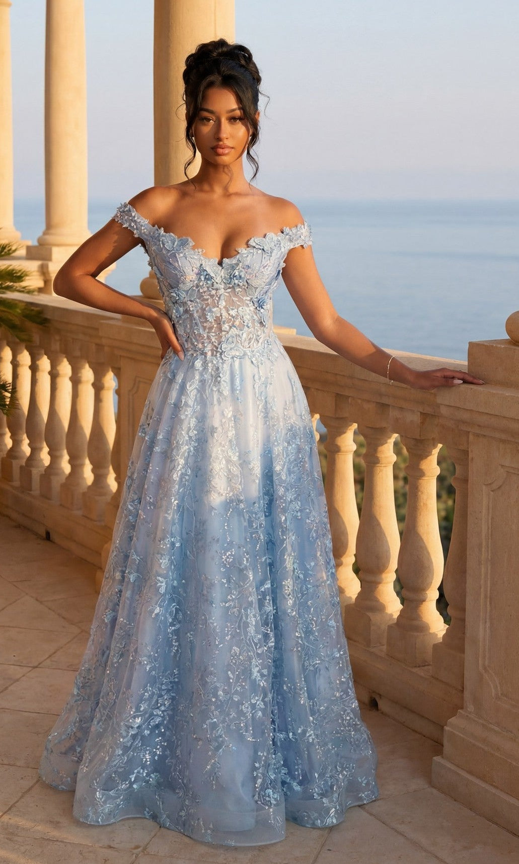 prints elegant long dresses Lace-Up Butterfly Prom Dress with Floral Print Baby Blue / Small Square Neck Dress Maxi & Long Dresses featuring a structured scoop Save with Multi-Packs:3 Pairs