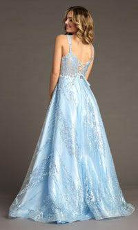 Light Blue Prom Ball Gown C821 by Chicas