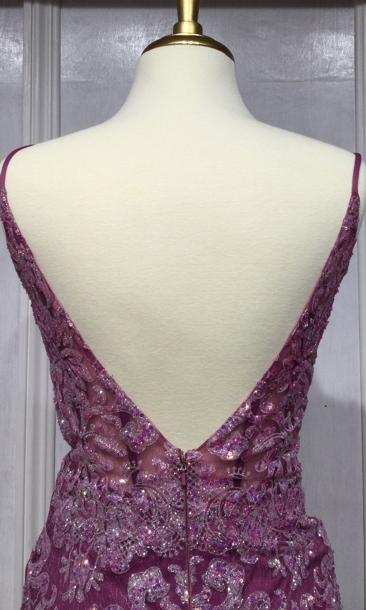 Sequin-Lace Long Mermaid Prom Dress CC2189