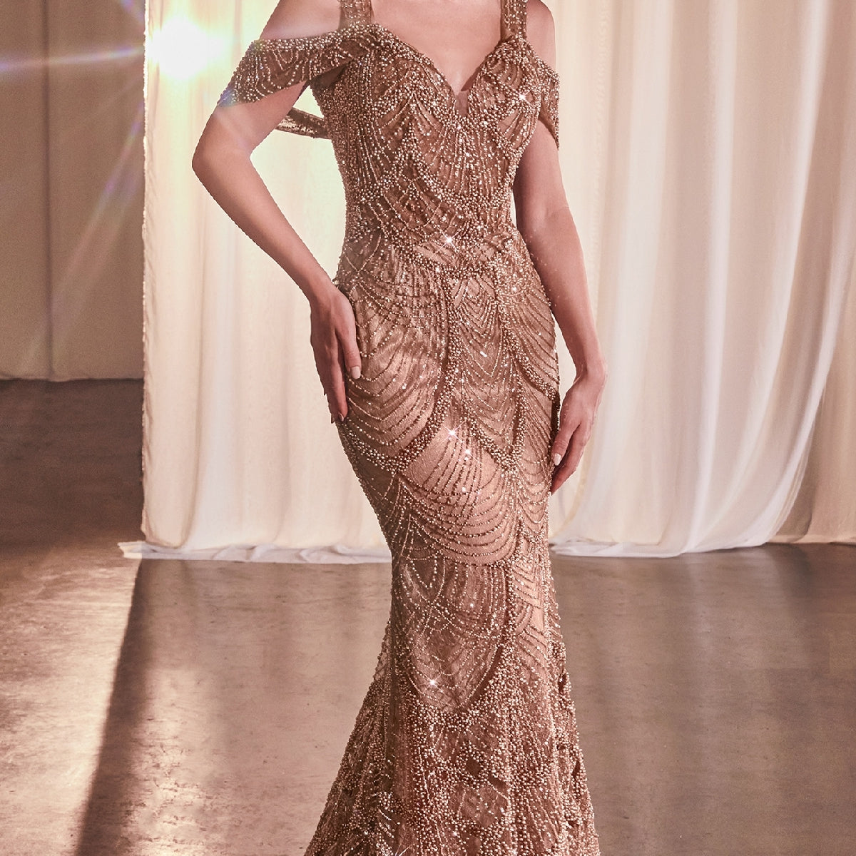 Chrystalla Dress Long - Sienna