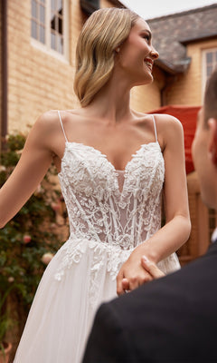 Ladivine CD854W White Wedding Dress