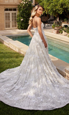 Ladivine CD860W Lace Wedding Dress - PromGirl Off White / 10 Ladivine CD860W Lace Wedding Dress - PromGirl Off White / 10