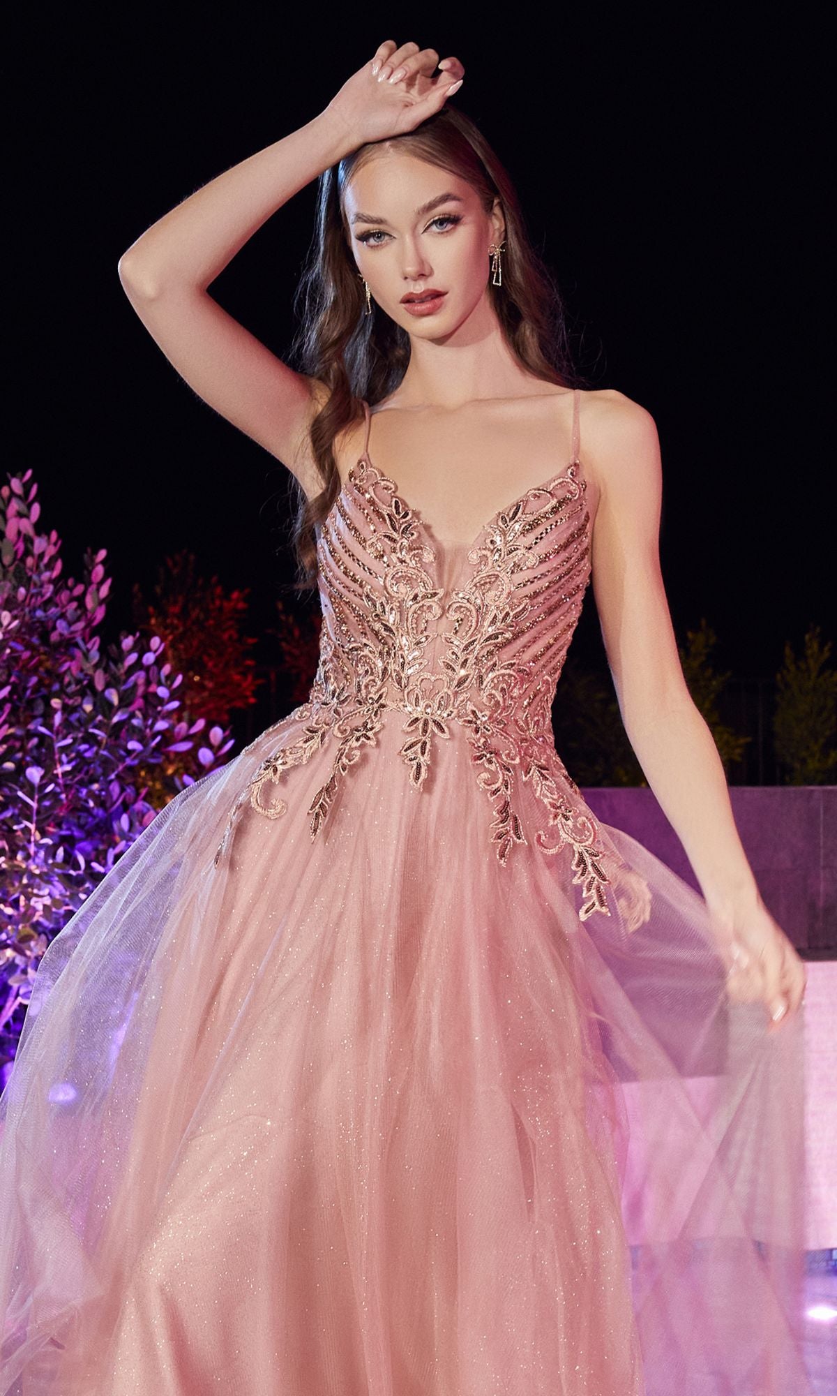 slim fit dress slacks Glitter Pink Sweetheart Long Prom Dresses Sequined Tulle Evening Dress –  formalgowns main image 1
