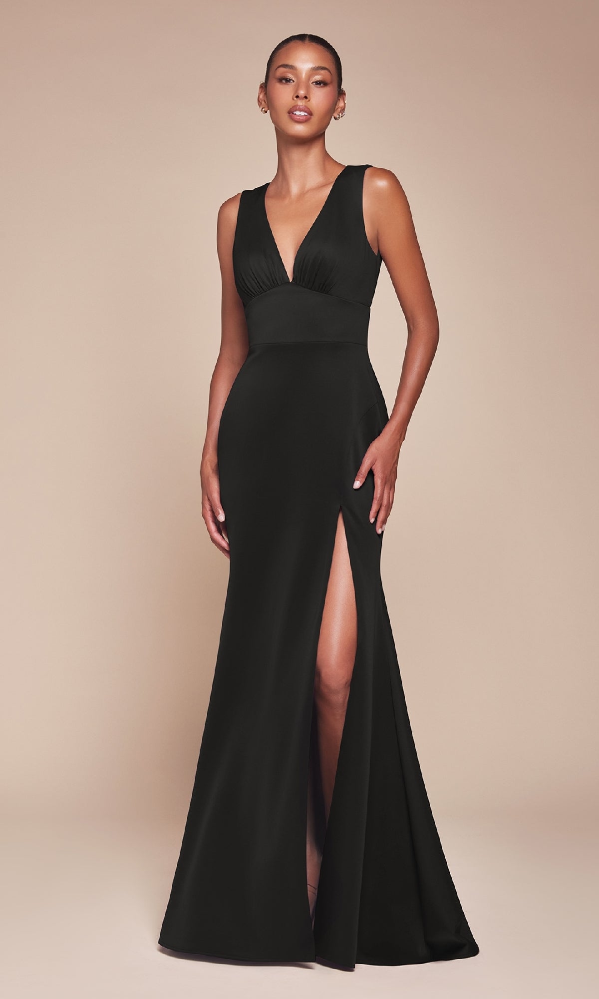 Empire-Waist Long Prom Dress: Ladivine CH395