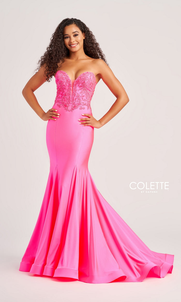 Colette Strapless Long Mermaid Prom Dress CL5112