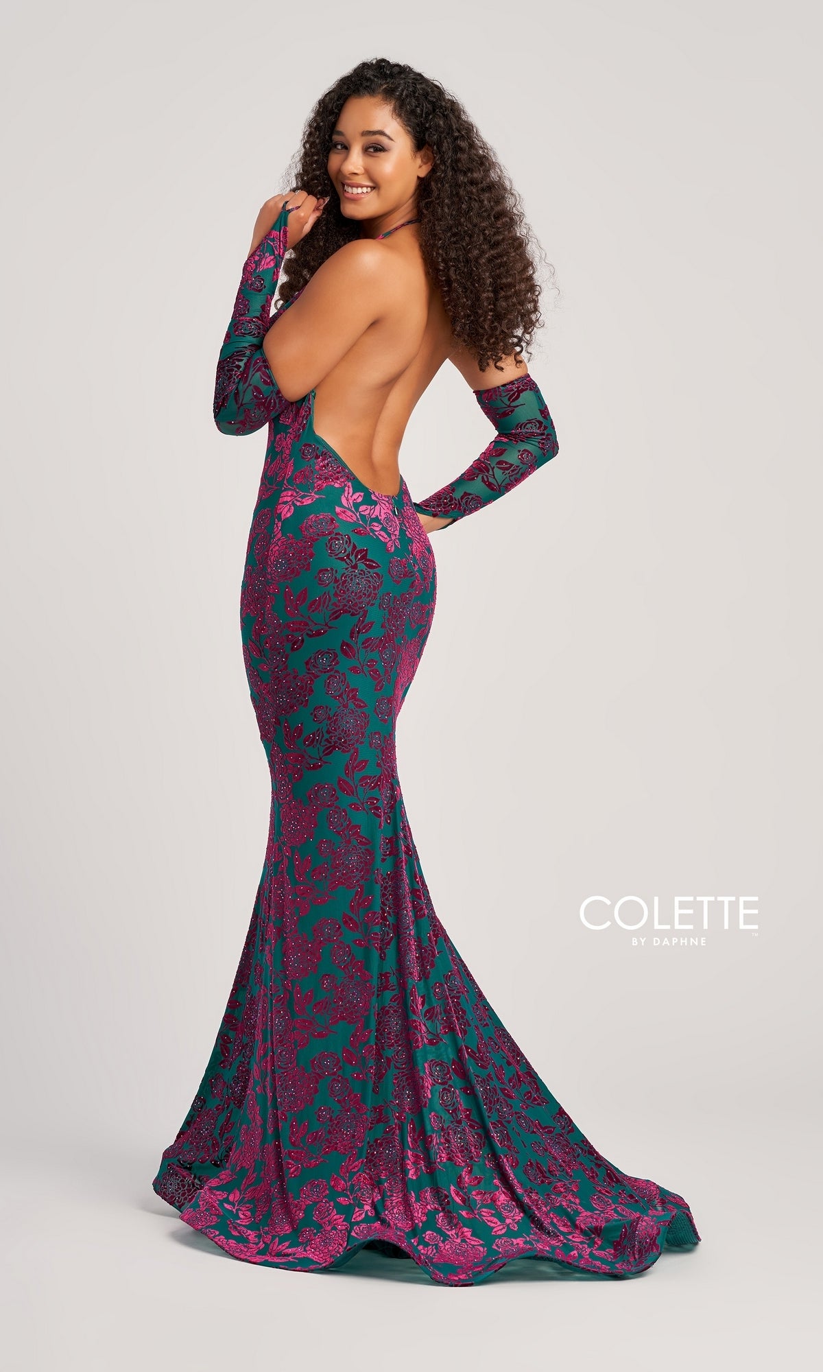 Designer backless dress deals