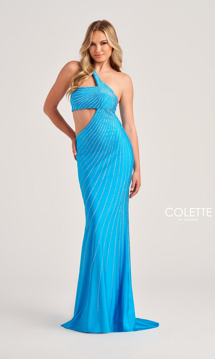 Colette One-Shoulder Sleek Long Prom Dress CL5139