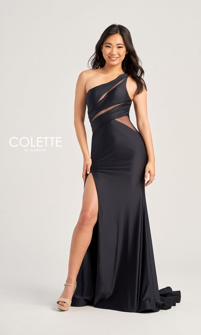 One-Shoulder Cut-Out Long Colette Prom Dress CL5207