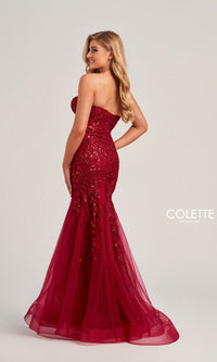 Strapless Sweetheart Colette Long Prom Gown CL5274