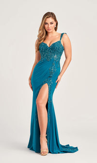 Colette Off-Shoulder Long Formal Prom Dress CL5276