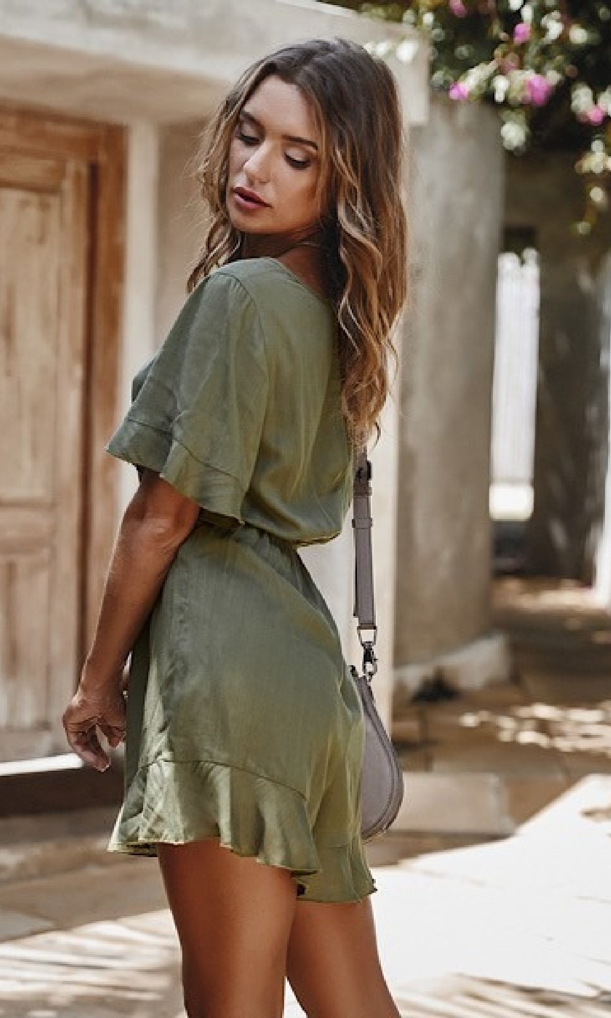 Short Sleeve Drawstring-Waist Casual Short Romper
