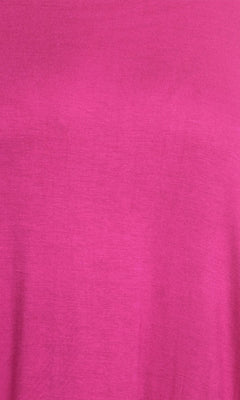 Close-up of a smooth, plain pink fabric from the Short Casual Plus Size Dress with Dolman Sleeves, ideal for women’s everyday or casual wear, featuring no visible patterns or designs.