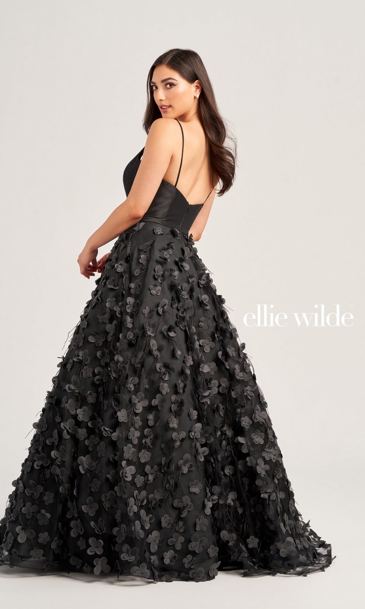 Ellie Wilde Long Ball Gown with Pockets EW35037