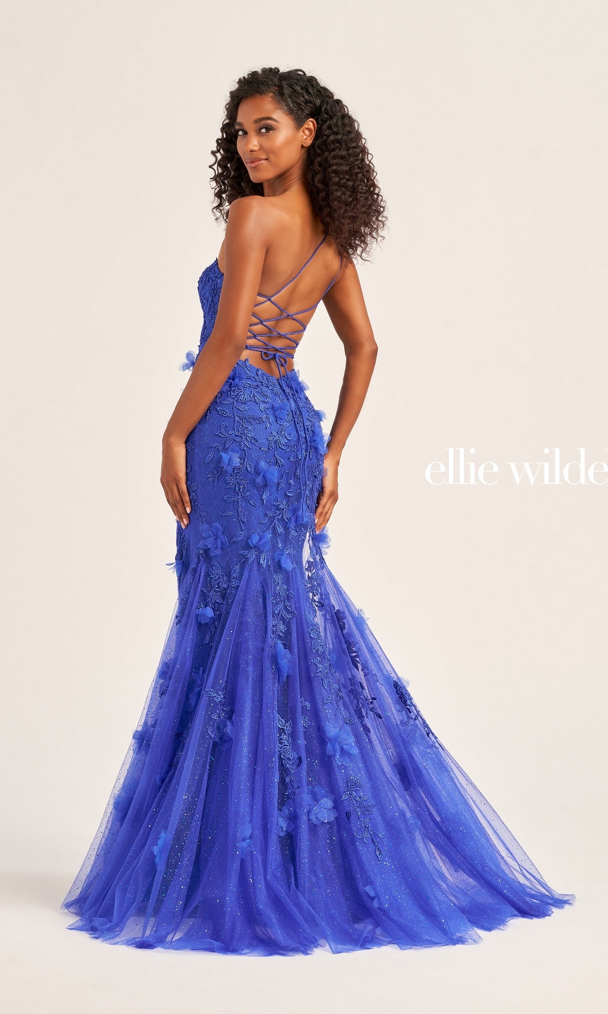 Ellie Wilde One-Shoulder Long Prom Dress EW35049