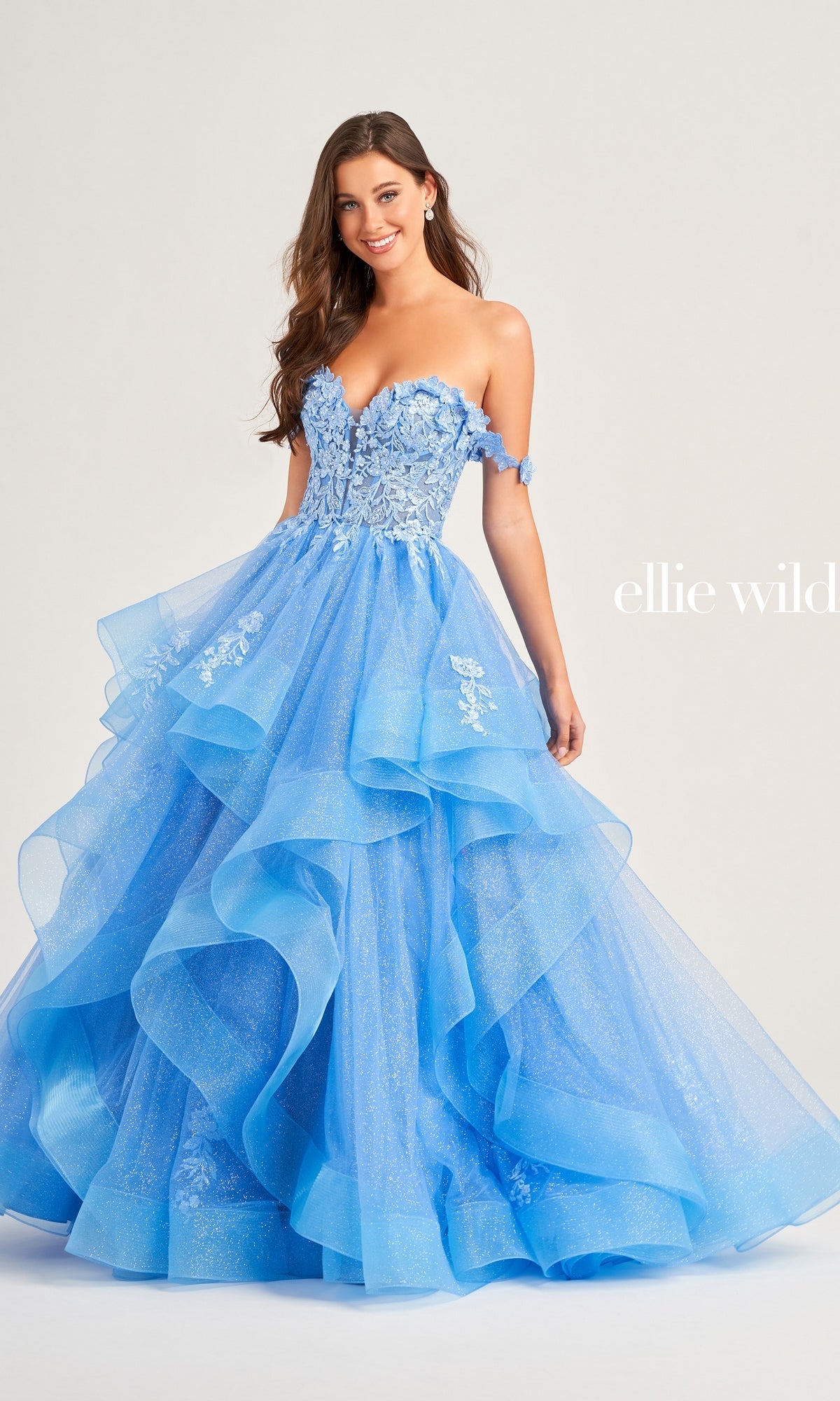 Long Ellie Wilde Designer Prom Ball Gown
