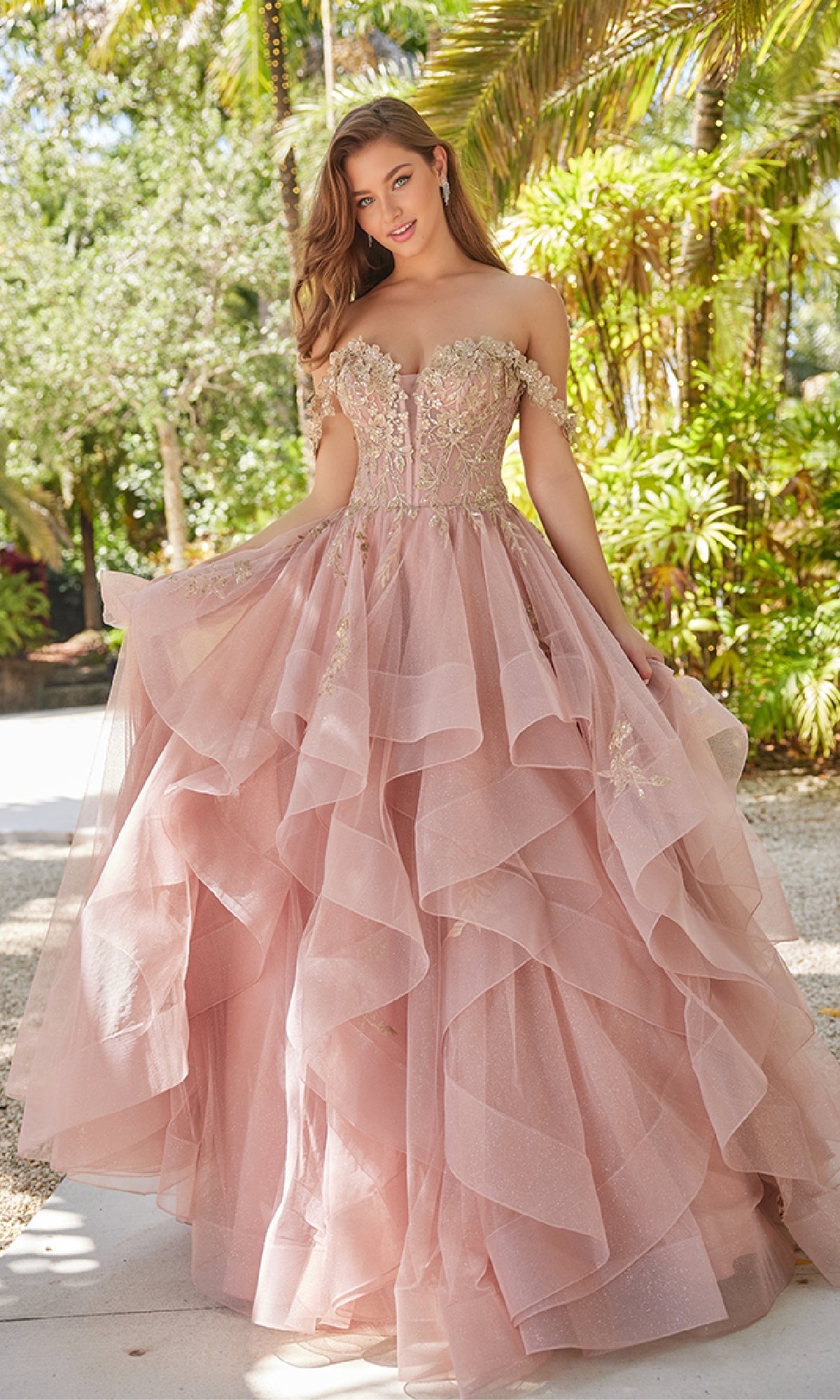Ellie Wilde Long Designer Prom Ball Gown EW35084