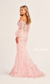 Ellie Wilde Long-Sleeve Prom Dress EW35107