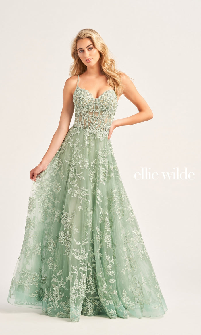 Ellie Wilde Designer Prom Ball Gown EW35226