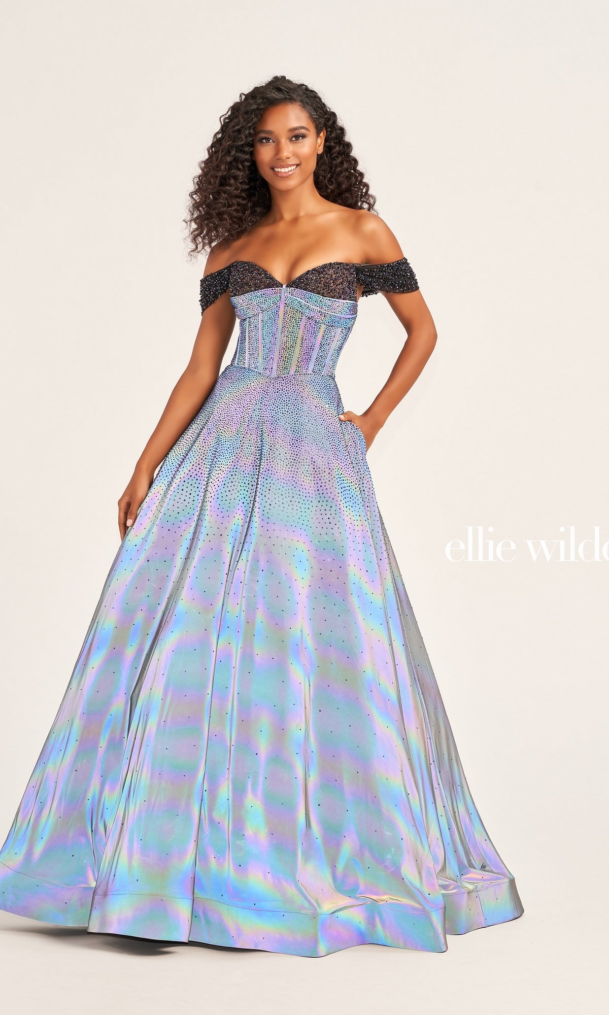 Ellie Wilde Long Supernova Prom Ball Gown EW35703