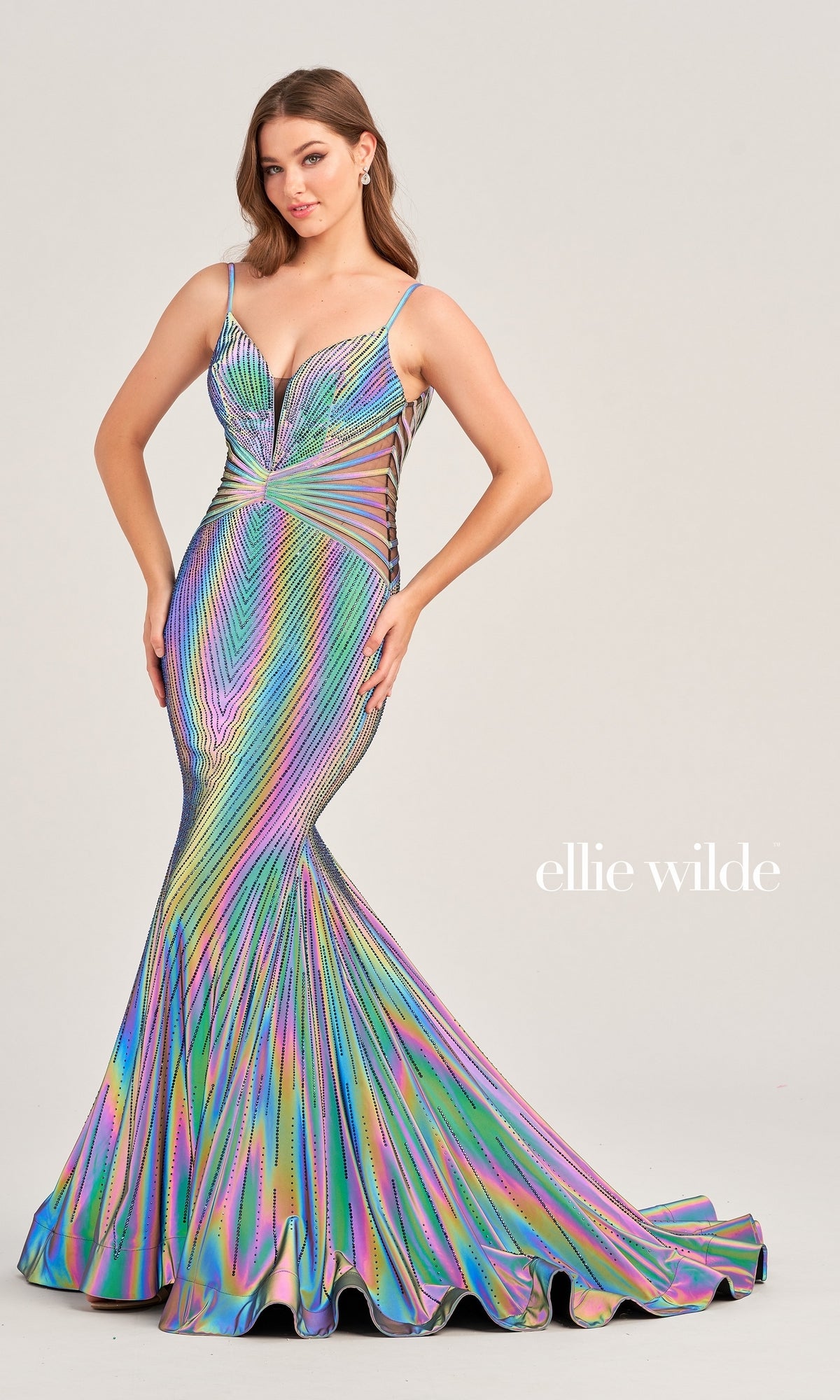Ellie Wide Mermaid Supernova Prom Dress EW35704
