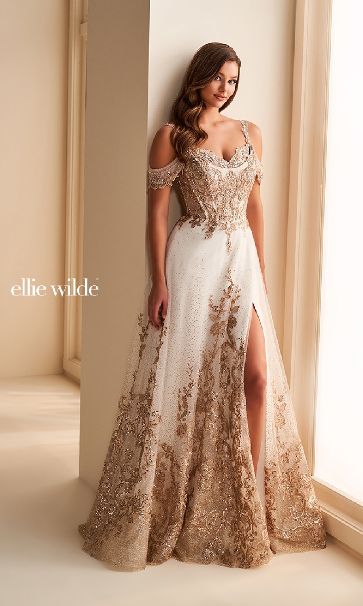 Long Prom Dress: Ellie Wilde EW36220