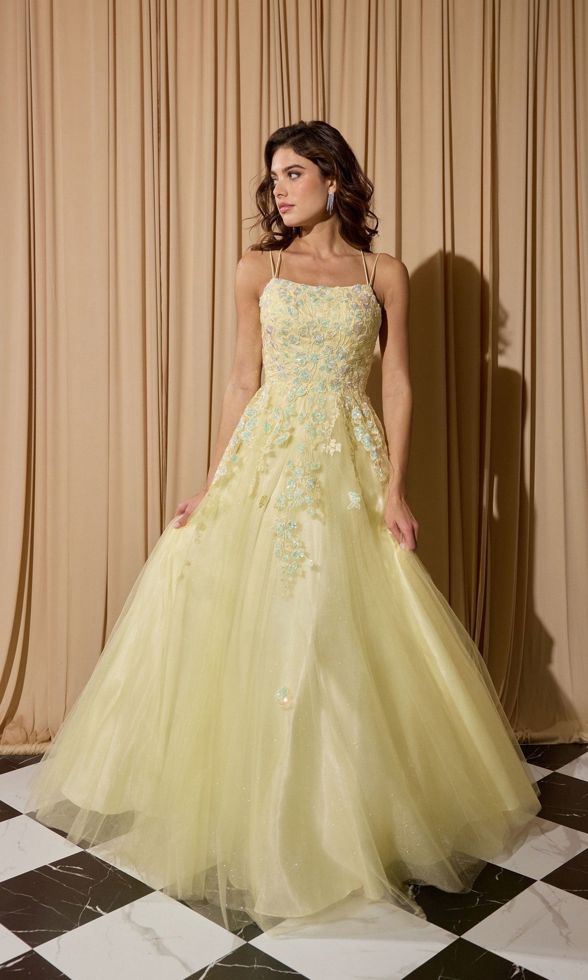 beige prom dress with black lace Sequin-Lace Long A-Line Lace-Up Back – PromGirl this strapless mermaid
