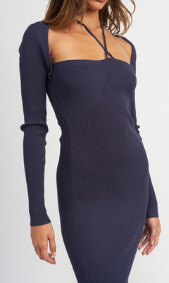 Casual Long-Sleeve Long Sweater Dress– PromGirl