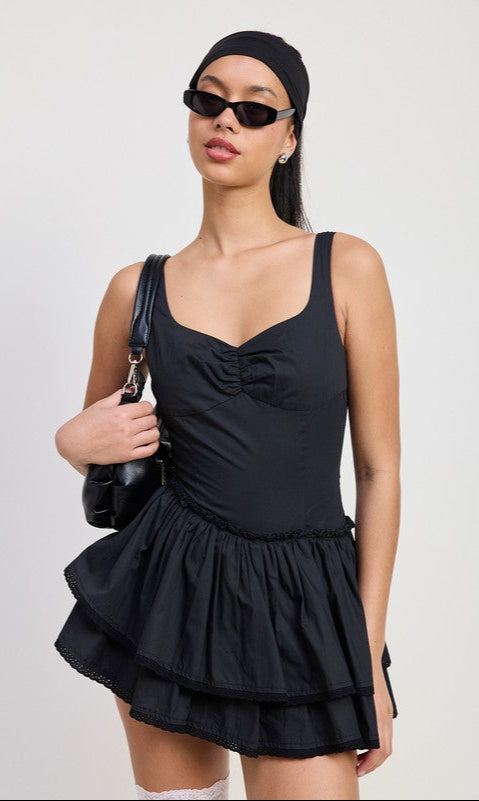 Sleeveless Simple Short Casual Cotton Summer Dress– PromGirl