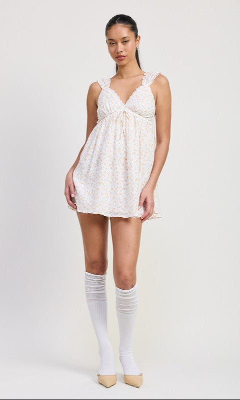 Orange Floral-Print Short White Casual Summer Dress White Tangerine Combo / Medium Orange Floral-Print Short White Casual Summer Dress White Tangerine Combo / Medium