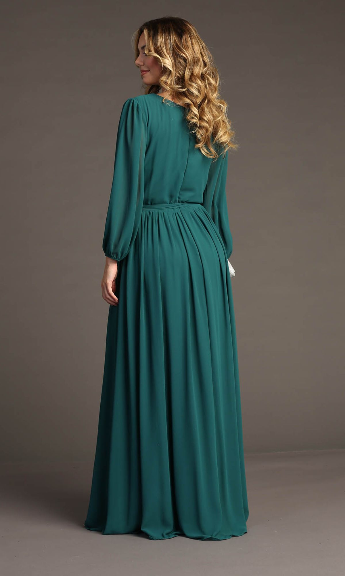 Modest Long Formal Dress with Long Sleeves Black / 2XLarge Modest Long Formal Dress with Long Sleeves Black / 2XLarge
