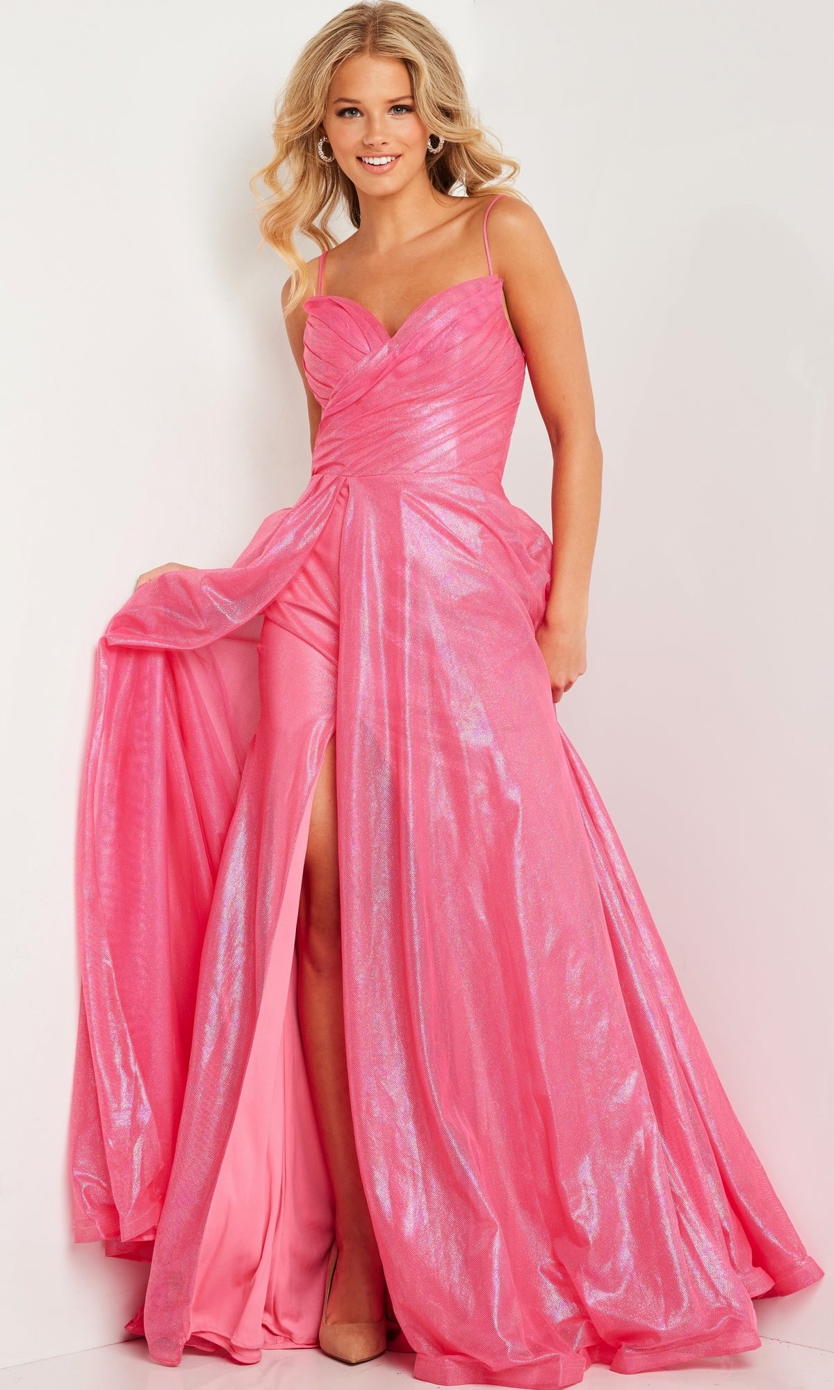 Hot Pink JVN By Jovani Prom Dress JVN24061