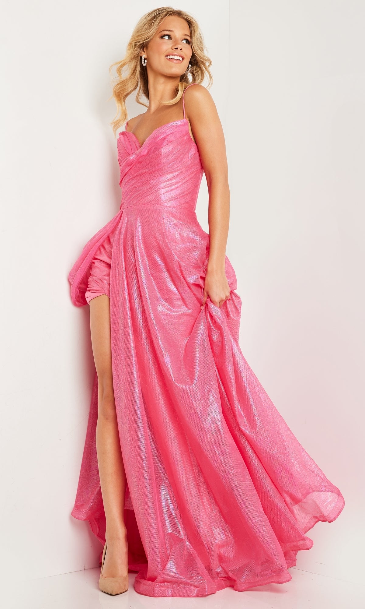 Hot Pink JVN By Jovani Prom Dress JVN24061