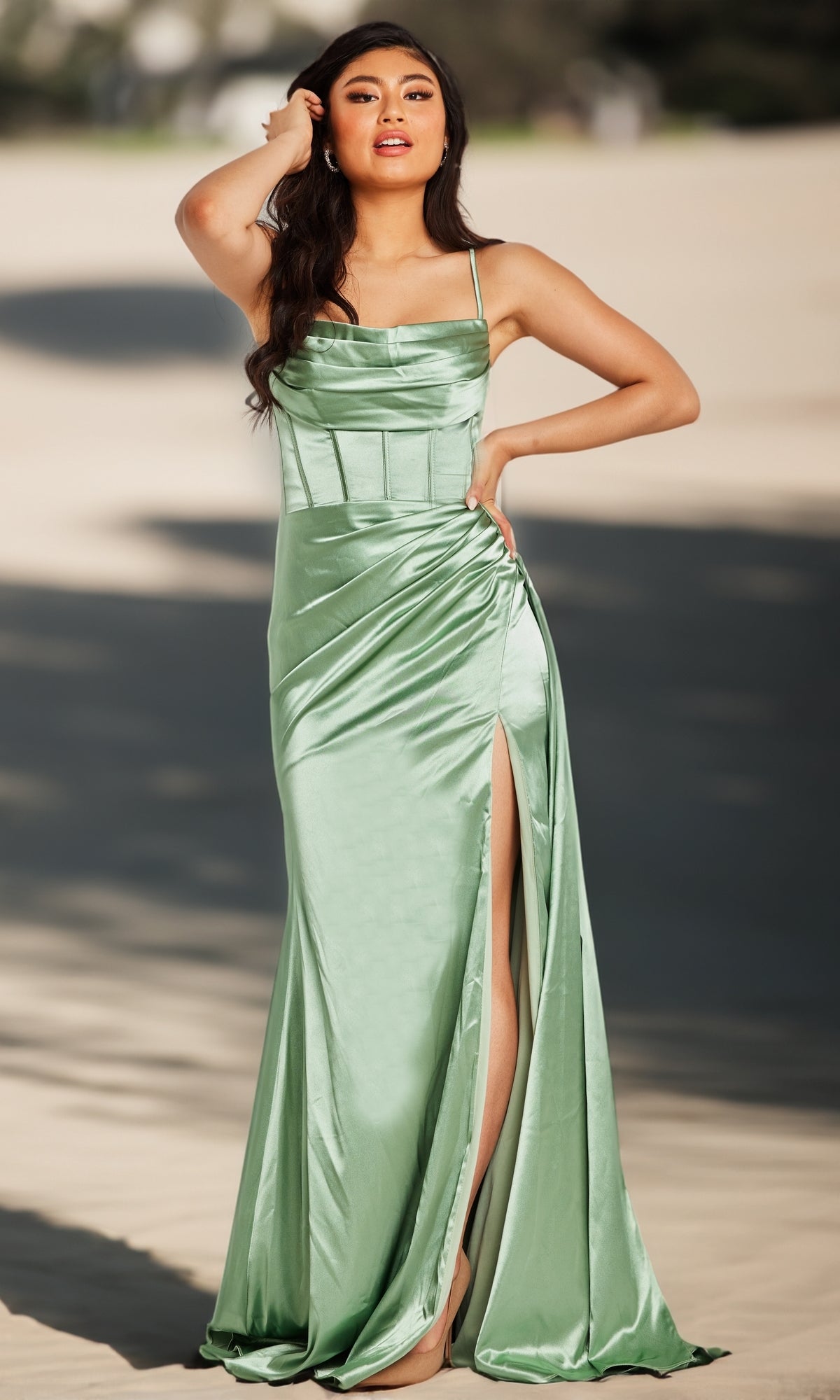 Long Prom Dress by JVN by Jovani  JVN37095