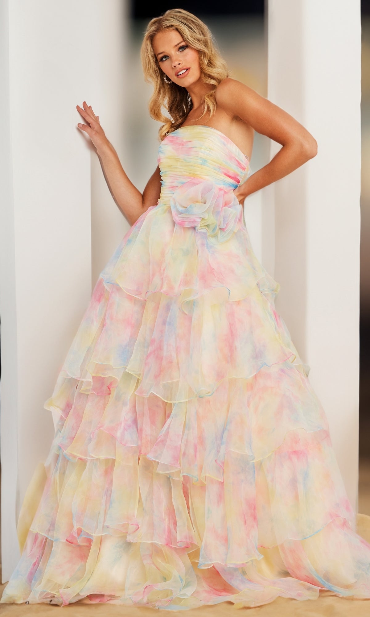 Long Prom Dress by JVN by Jovani  JVN37456
