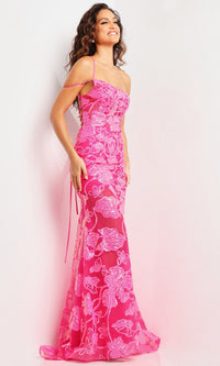 Long One-Shoulder Prom Dress JVN38463