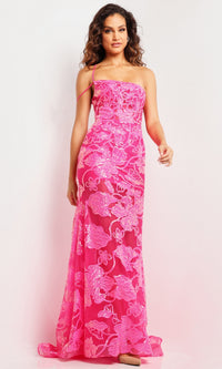 Long One-Shoulder Prom Dress JVN38463