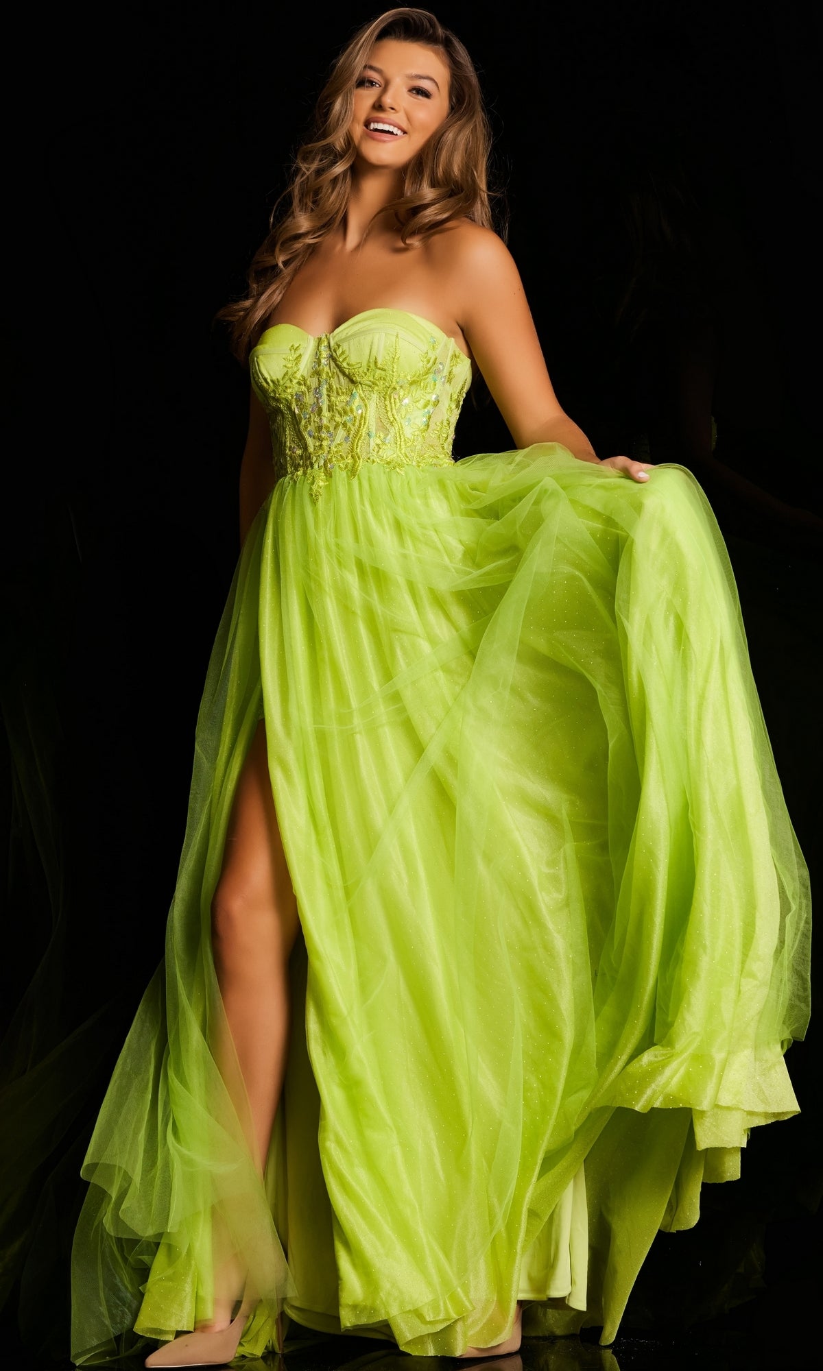JVN by Jovani Strapless Prom Dress JVN38656