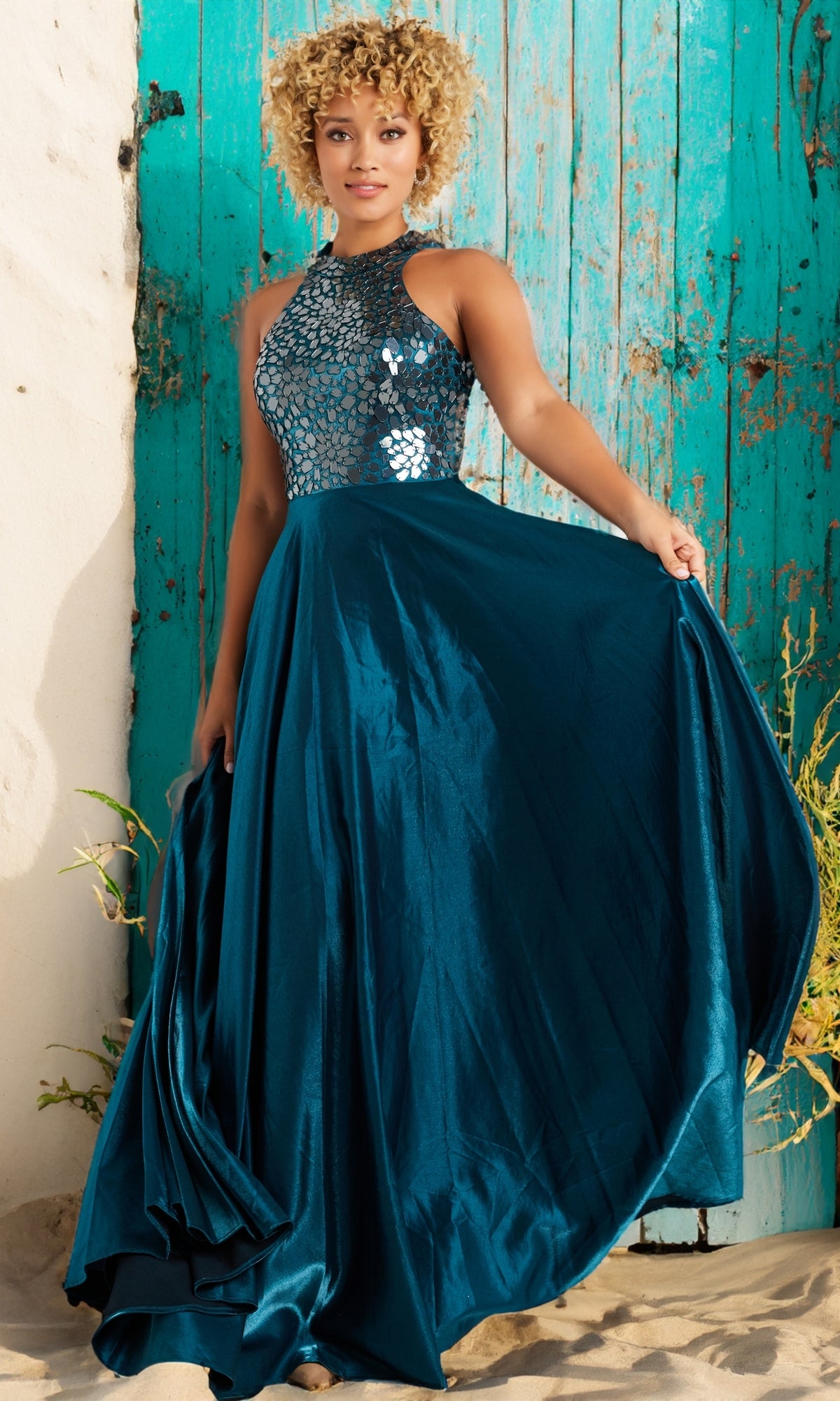 JVN by Jovani High-Neck Prom Dress JVN39295
