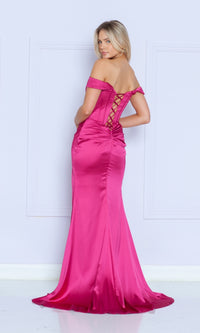 Off-the-Shoulder Long Corset Prom Dress 9024