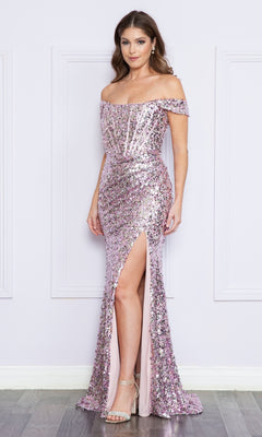 off shoulder sequin corset formal dress product info and reviews Sequin Off-Shoulder Long Corset Prom Dress