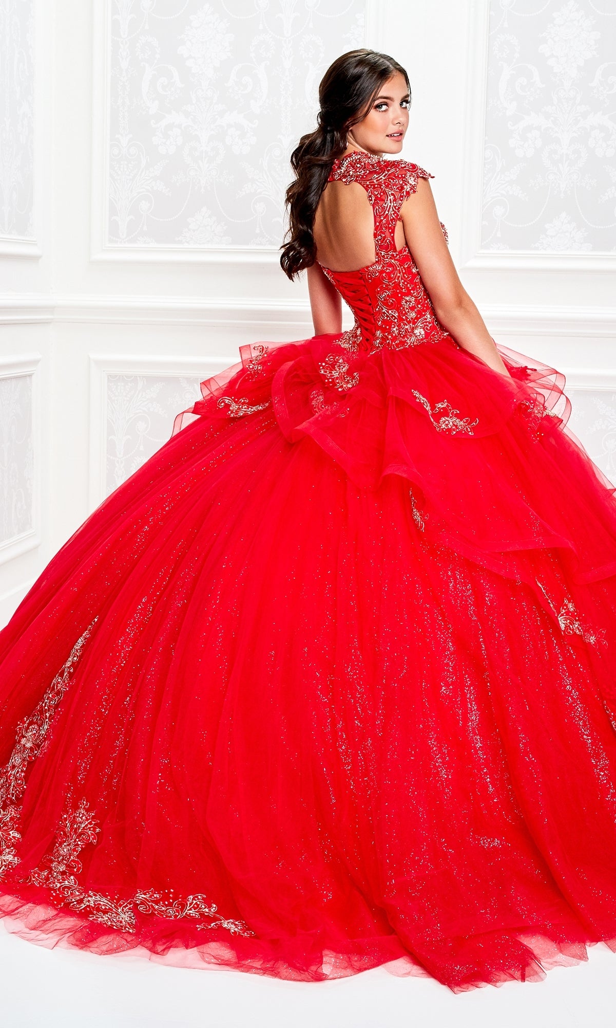 Princesa Beaded Lace Quinceañera Dress PR11923