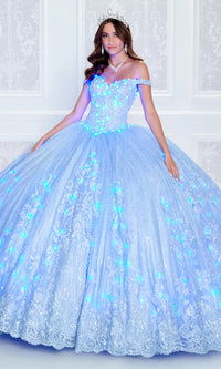 PR12264 Princesa Quince Dress with Glitter Tulle