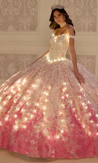 PR12275 Princesa Quinceañera Dress in Black & Red