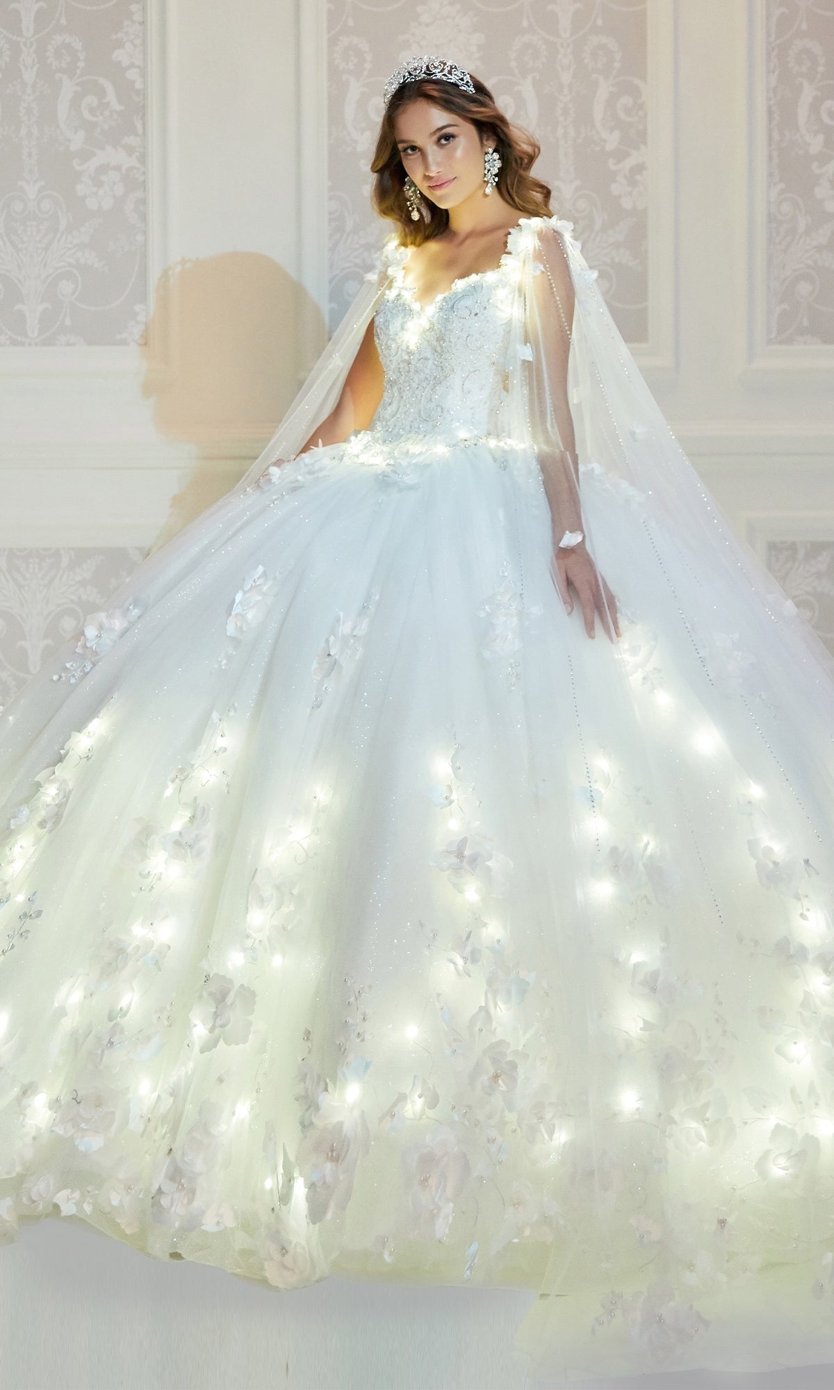 PR22021 Princesa Glow-in-the-Dark Quinceañera Dress
