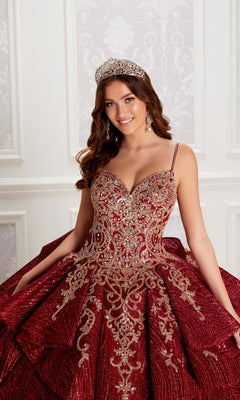 Princesa PR22142 Long Quinceanera Dress PromGirl Princesa PR22142 Long Quinceanera Dress PromGirl
