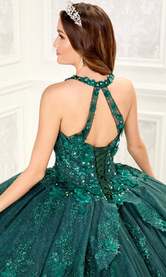 Quinceanera Dress PR30082 By Princesa Forest Green / 00