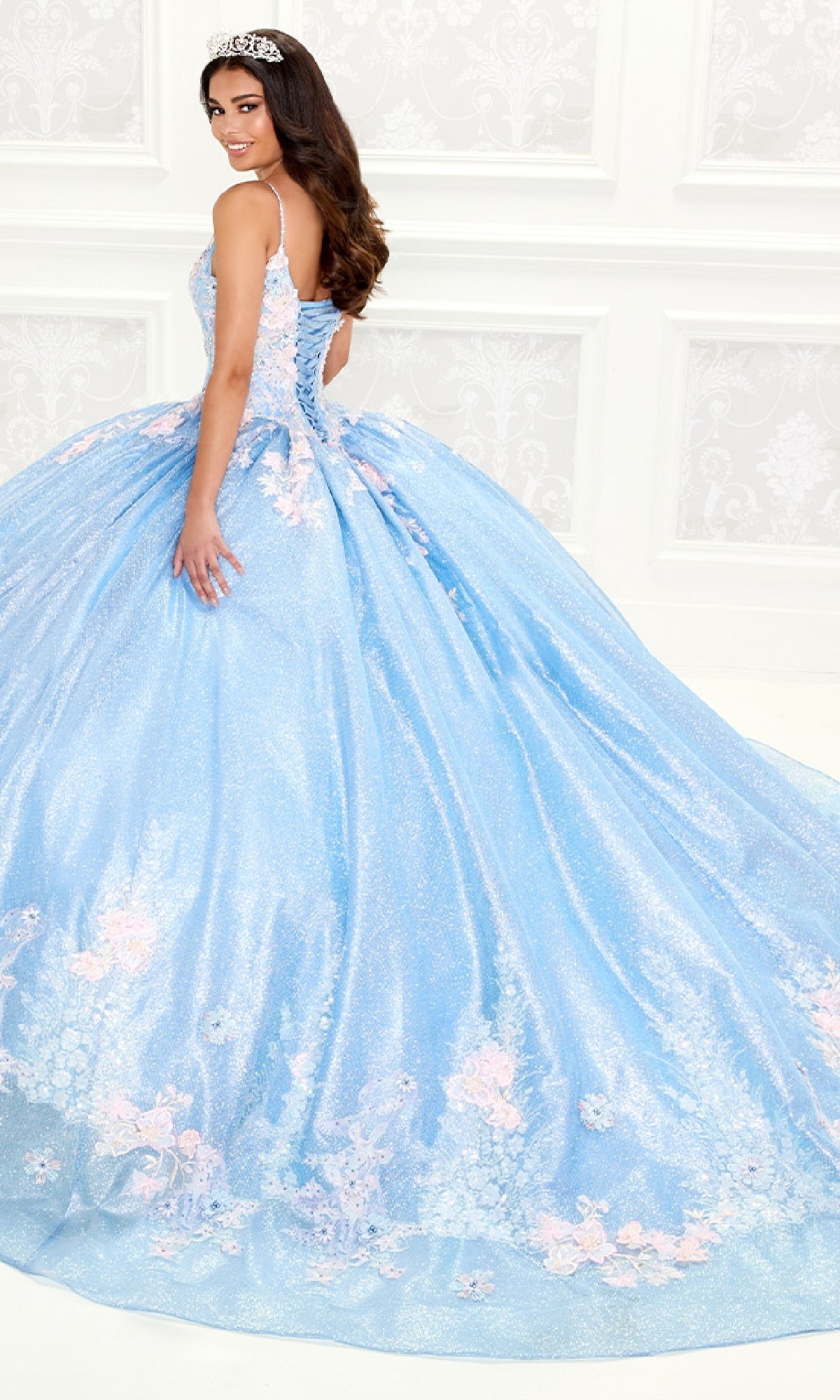 Light Blue Quinceanera Dress: Princesa PR30083 Cotton Candy / 00 Light Blue Quinceanera Dress: Princesa PR30083 Cotton Candy / 00