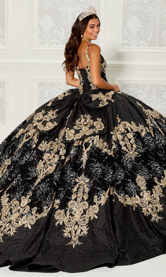 Quinceanera Dress PR30085 By Princesa Black/Gold / 00